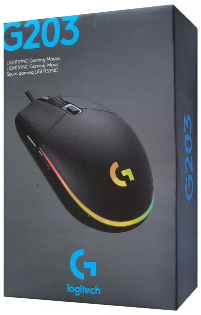 Logitech G203 LIGHTSYNC Gaming-Maus Schwarz