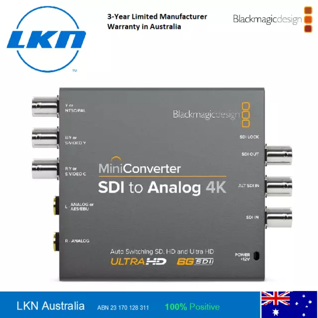 Blackmagic Design Mini Converter - SDI to Analog 4k