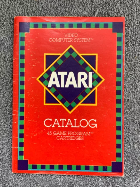 Atari Video Computer System Catalog 1981 45 Game Program Cartridges Booklet