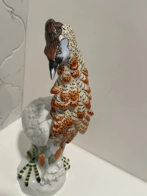 Vintage Mottahedeh Italy Porcelain Exotic Bird Sculpture Figurine