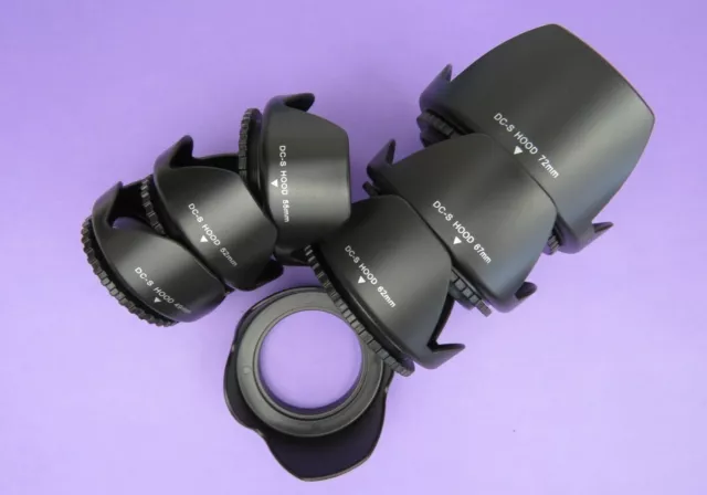 49,52,55,58,62,67,72,77 Screw Mount Flower Lens Hood For All DSLR Camera Lens