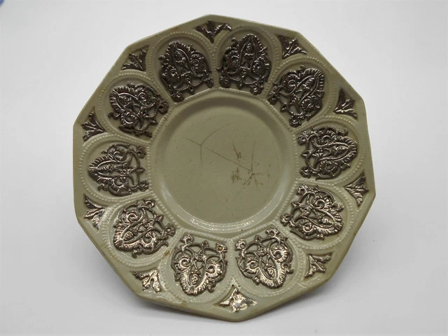 Sous Tasse Coupelle En Céramique / Grès Villeroy Et Boch Mettlach Vers 1860 ?