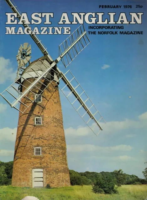 1976  FEB 52881 East Anglian Magazine Cover Picture  BILLINGFORD MILL NORFOLK