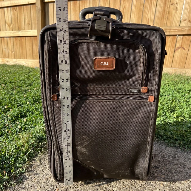TUMI Alpha International Traveler Expandable 20" Wheeled Carry-On 22020 Brown 2
