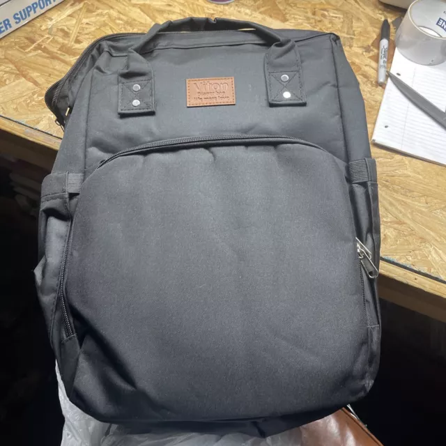 Viton 30L Dual Baby Diaper Bag Backpack - Black