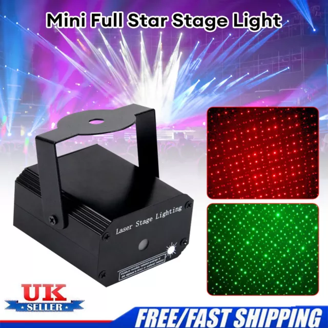 LED RG Mini Laser Stage Light Star Pattern DJ Disco Party KTV Projector Lighting