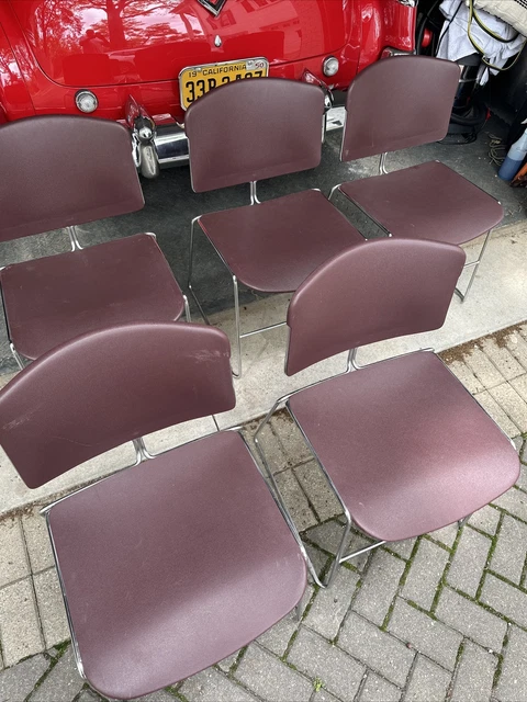 5 Max Stacker Steelcase Chairs Stackable 472410 Conference Office Circa 1997