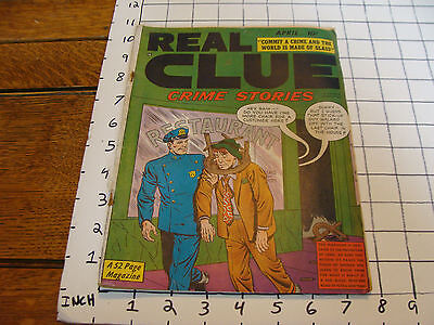 vintage Comic: REAL CLUE Crime Stories: april 1950, wear as shown