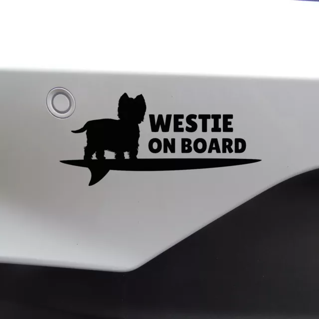 Westie Haustier Hundeaufkleber - verschiedene Stile - Highland Terrier - Wasserdichte Aufkleber 3