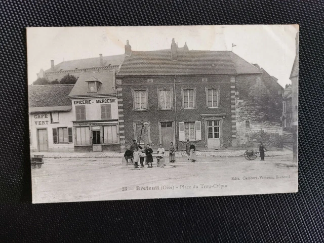 CPA 60 BRETEUIL - Place du Trou-Crépin