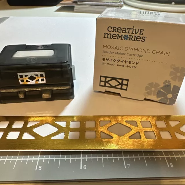 PUNZÓN DE CADENA DIAMANTE MOSAICO Creative Memories BMC - ¡NUEVO EN CAJA! LTD. EDICIÓN