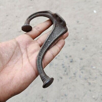 1920 Vintage Original Old Cast Iron Wall Hool Hanger Home Decorative Collectible 3