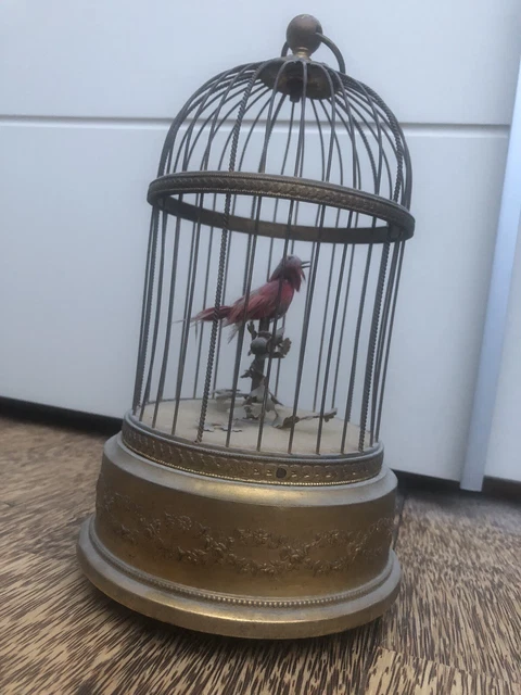 Automate Ancien Oiseau Sauteur - Jouet Mécanique Vintage Japon
