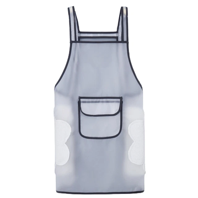 Adult Apron Transparent Reusable Daily Use Men Women Apron Cleaning Tool Tpu