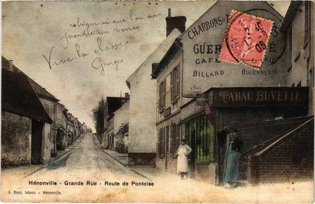 CPA Henonville Grande Rue, Route de Pontoise FRANCE (1308835)