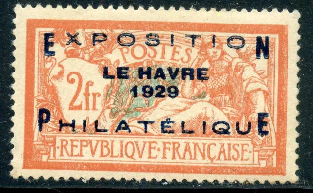 Timbre France Neuf N° 257A ** Exposition Le Havre Cote + 1600 € Avec Certificat