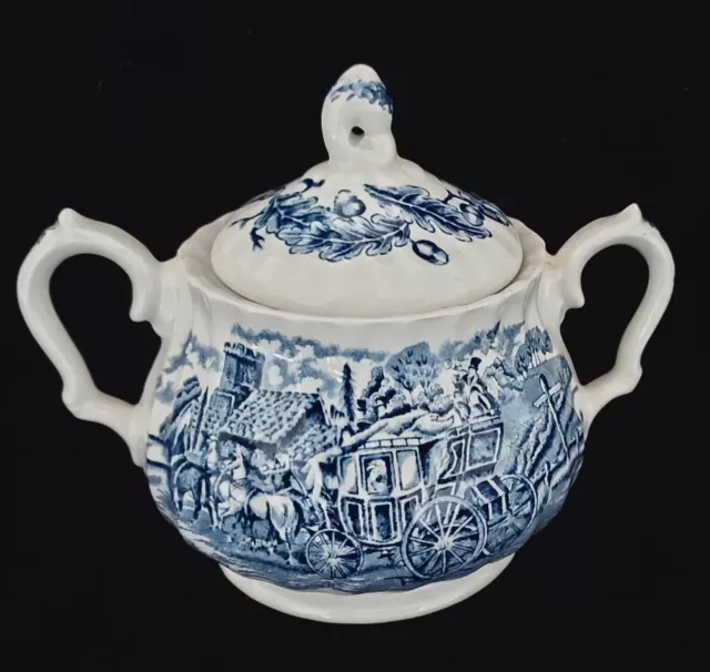 Myott  "Royal Mail" Fine China Ceramic Sugar Bowl, Staffordshire, England.