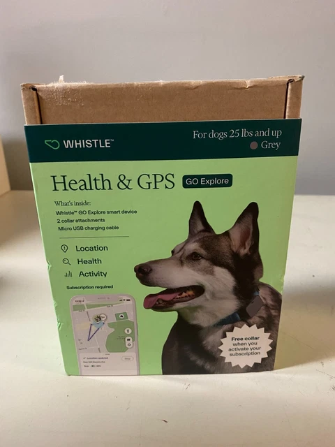 Whistle Go Explore Ultimate Health & Location Tracker -Waterproof GPS- NIB