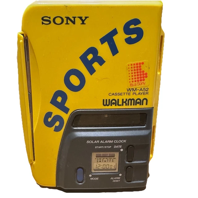 SONY WALKMAN SPORTS カセットウォークマン WM-A52 Sony Walkman WM-A52/B52 SPORTS Cassette Player Waterproof