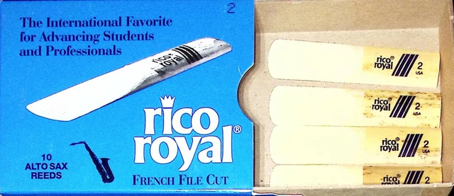 Royal by D'Addario Alto sax force 2 - 1 boite de 4 Anches Saxophone