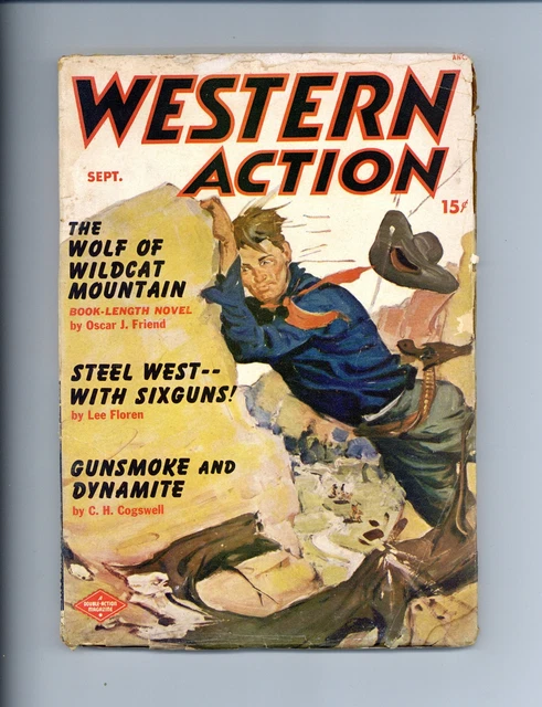 Western Action Novels Magazine 1st Series Pulp Vol. 14 #6 GD 1950