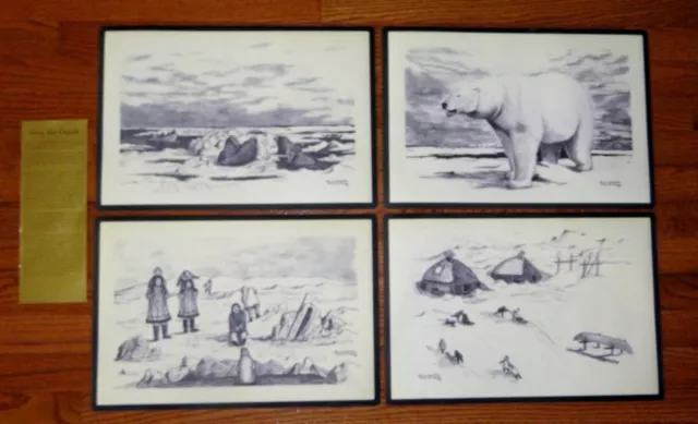 Florence Melewotkuk Bering Sea Originals Vinyl Place Mat ~ Set of 4