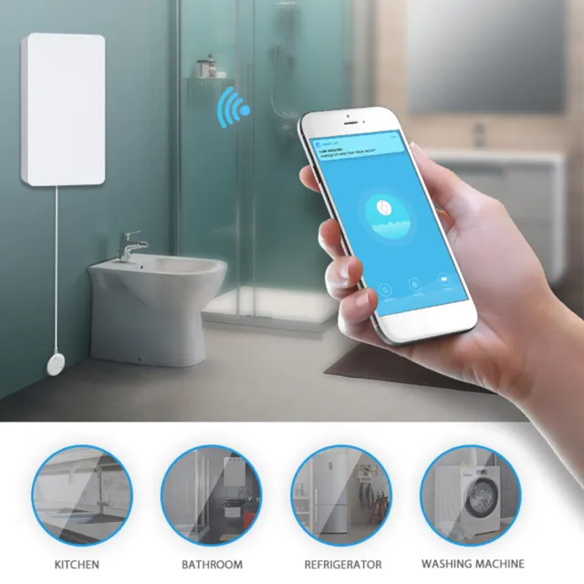 Sensore allarme perdite acqua WiFi allarme overflow funziona con Tuya Smart/Smart Life -de