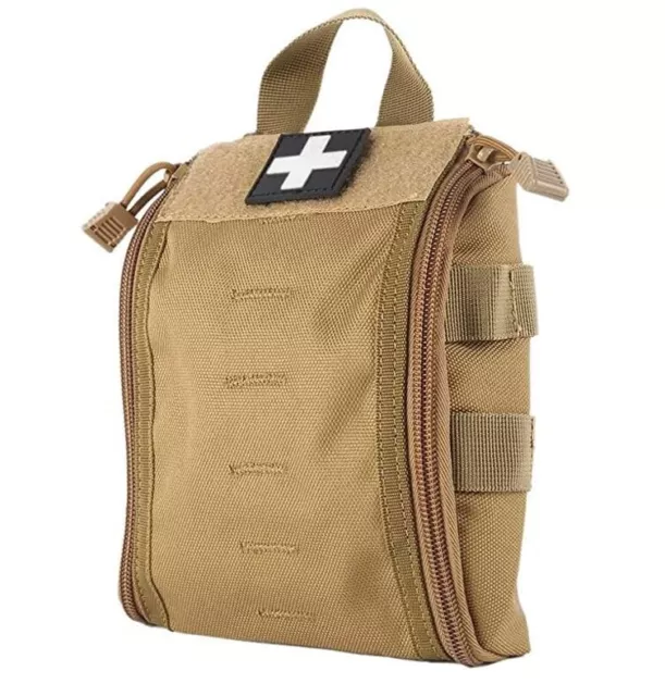 First Aid Pouch Erste Hilfe Tasche IFAK Bag Airsoft Bushcraft Molle EMT Tan Sand