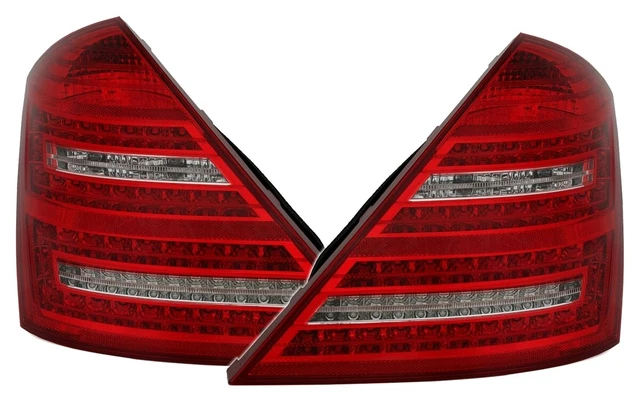 Set luci posteriori per Mercedes W221 Classe S 05-09 con luci di marcia LED frecce R-W