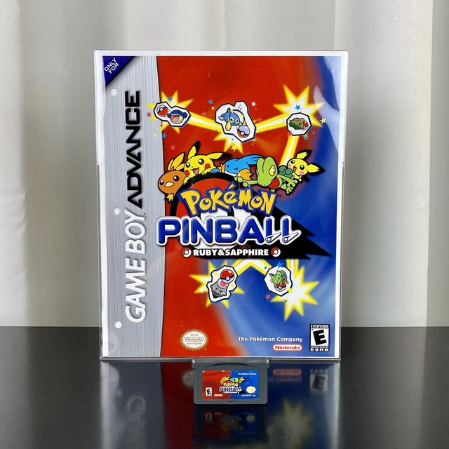 Authentic Pokémon Pinball: Ruby & Sapphire Pre-Release Promo Sheet & Cartridge