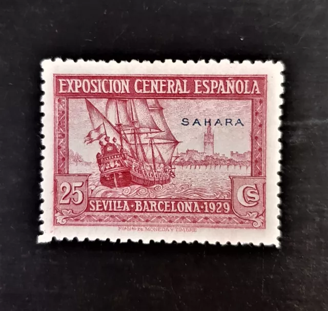Sellos de Correos 1929 Estampillas España sobreimpreso Sahara Español/Marruecos Set 7 G/EN MUY BUEN ESTADO * 3