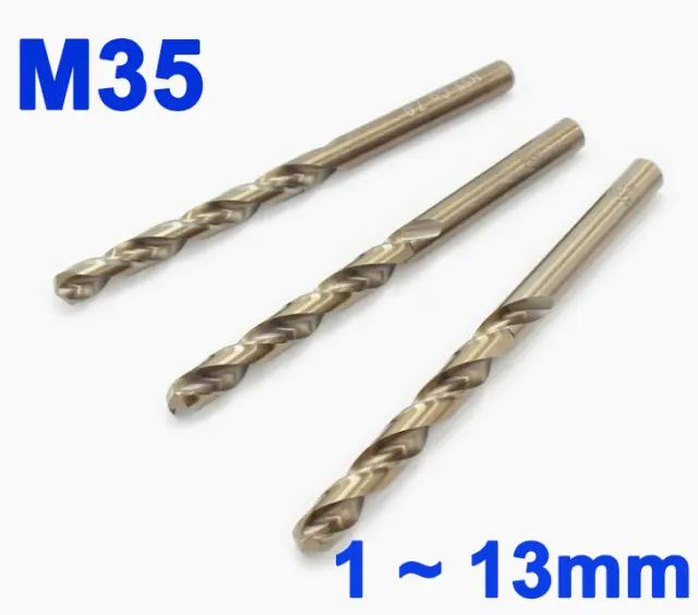 M35 Kobalt Drehbohrer Bits HSS-Co Jobber Bit Metall Edelstahl 1-13 mm HSS