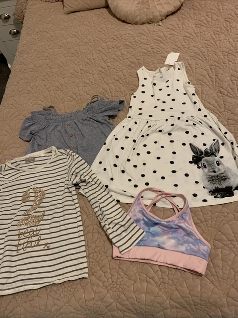 Girls Age 6-7 7-8-9 Years Summer Bundle Next H&m Tu Dress Top Tshirt Jumper