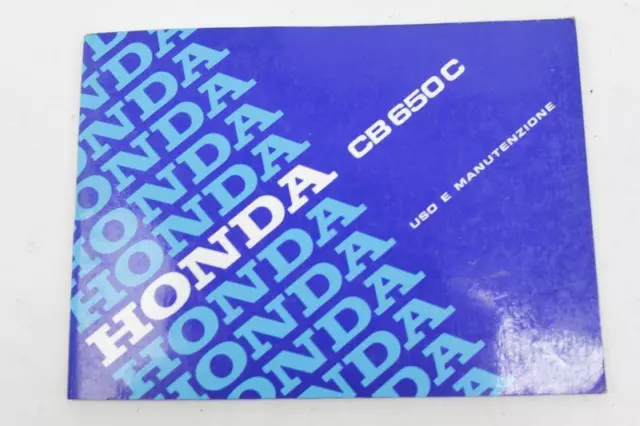 Manuale Uso E Manutenzione Honda Cb 650 C Rc05 Libretto Originale Italiano
