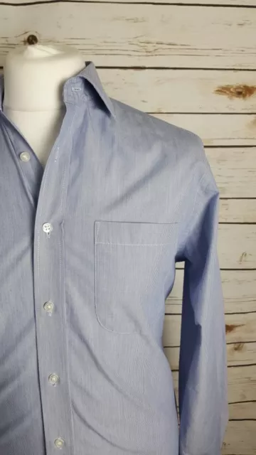 "Camicia M&S blu ricco cotone taglia 14,5"" - 37"""