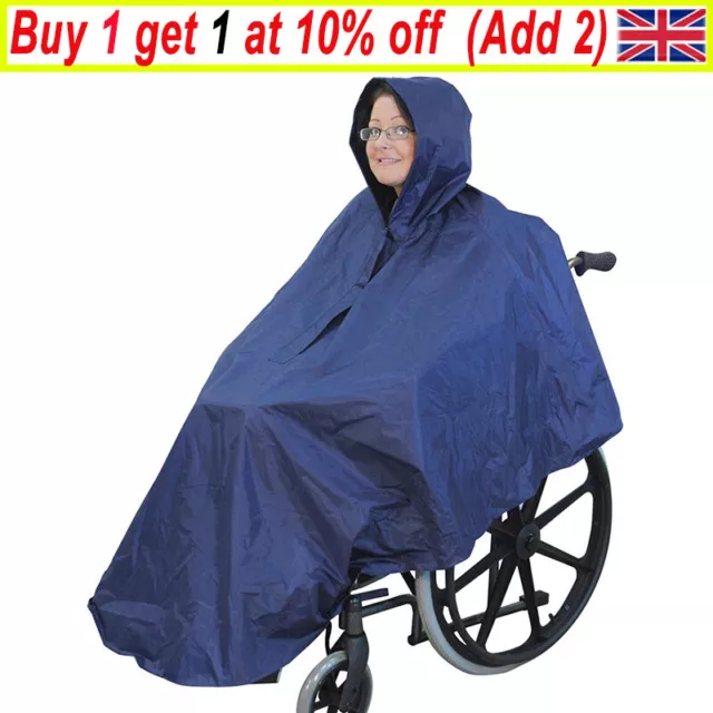 Copertura impermeabile poncho sedia a rotelle impermeabile con cappuccio ausilio alla mobilità unisft