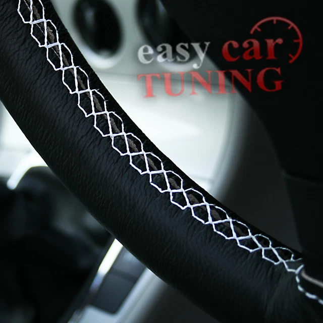 Perforated Leather Steering Wheel Cover Trim For Land Rover