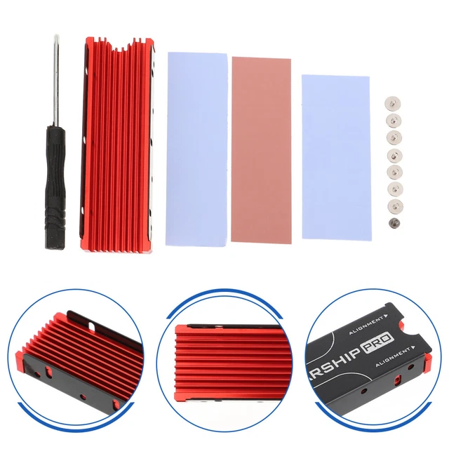 DMiotech Dissipatore Di Calore In Alluminio Per Relè A Stato Solido (SSR) 10-40A - Dimensioni 80x50 Mm, Fori 48 Mm