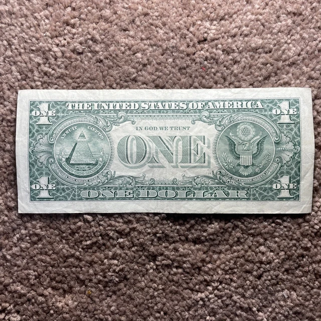 2017A SERIES 1 ONE DOLLAR BILL QUAD DOUBLES 4 PAIRS Fancy Serial