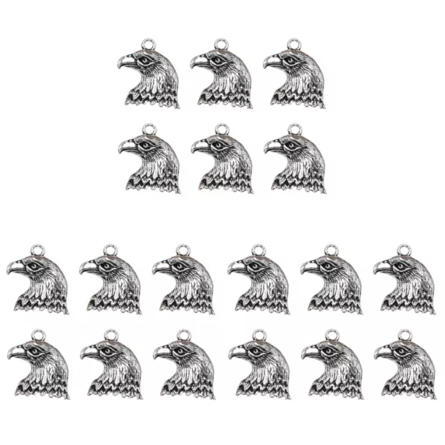 60 stücke Zarte Eagle Kopf Anhänger Charms DIY Schmuck, der Zubehör