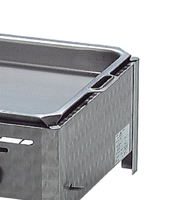 Edelstahl Gastrobräter, Gasgrill 4 flammig mit Rost und Pfanne, 81 x 53 x 27 cm 7