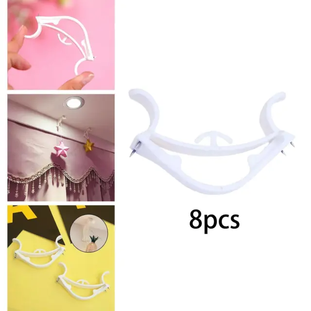 8x Utility Hooks Wall Elastic Hook for Balloons Ceiling Wall Accessories