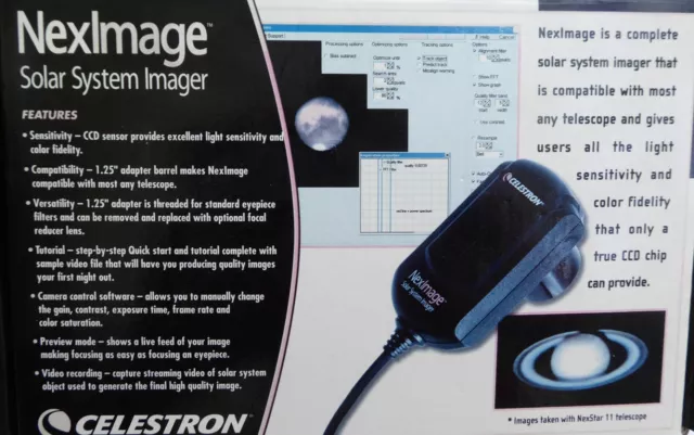 OEM Celestron NexImage Solar System Imager Model: 93712.