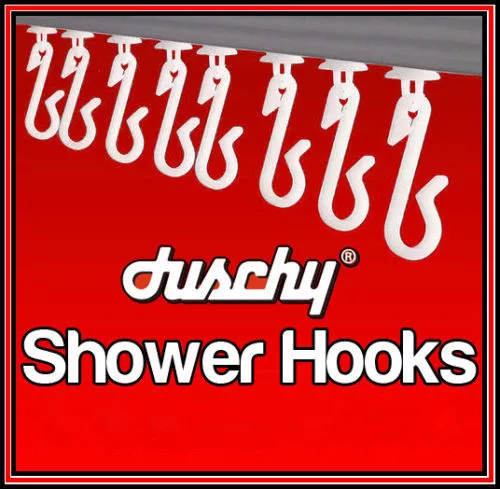 WHITE OR GREY Shower Curtain Hooks And Gliders Replacement Track Bathroom  Rail £2.99 - PicClick UK