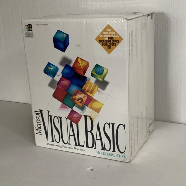 NEW Microsoft Visual Basic Professional PRO Edition 3.0 Windows PC - SEALED