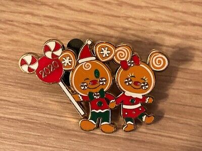 Disney Mickey & Minnie Mouse Holiday Christmas 2020 Gingerbread Cookies Pin