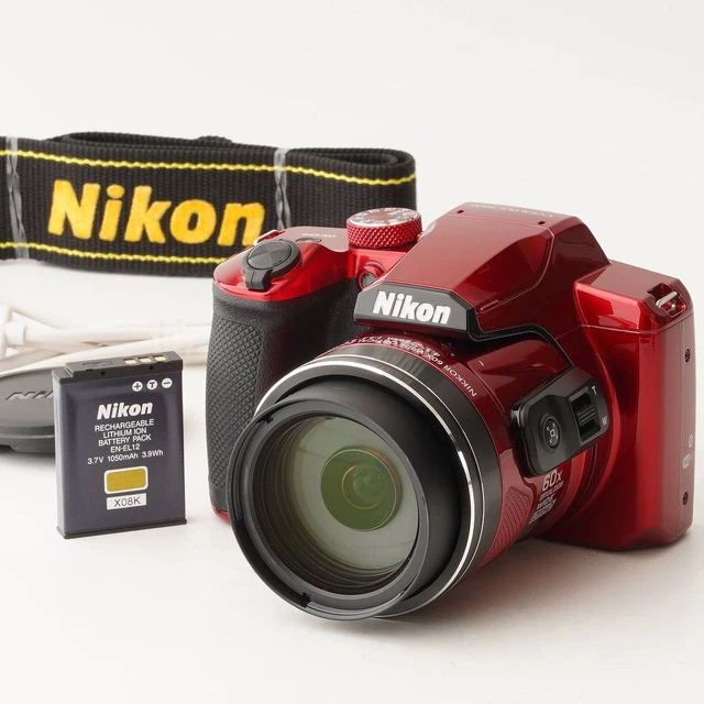 NIKON COOLPIX B600 Red 60x Wide Angle Optical Zoom $627.25