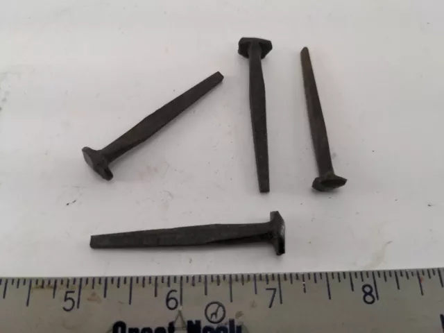 2" rose head nails antique square wrought iron vintage decorative (Pack of 5)