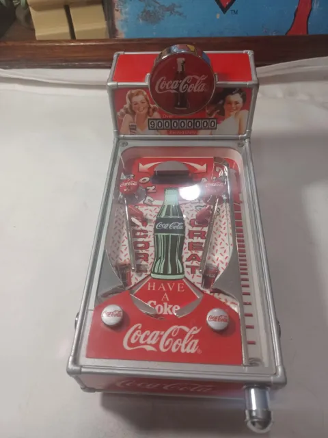 Is Coca-Cola collectible pinball machine 1998  Vintage