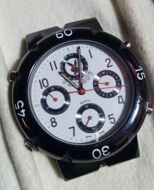 Orologio play boy cronografo vintage nuovo ma senza cinturino Chrono vintage